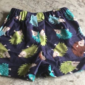 Boys hedgehog pajama PJ bottoms shorts size 4 new
